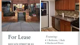 DC Home for Rent: 2203 14th Street NE #2, Washington, DC 20018
