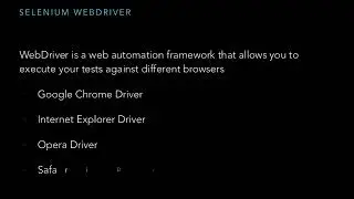 QA Selenium webdriver