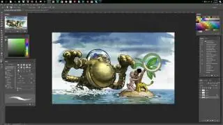 cartoon style comic coloring