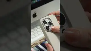 Your white titanium iPhone 15 pro&rsquo;s new best friends 🎧🤍📱 #iphone15pro #minimalist #iphonecase