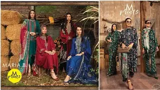 Maria.B MPrints Winter Collection 2021-22 with price Catalog|Latest Mprints Winter Unstitched suits