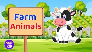 ClevKid | Farm Animals for Kids, Toddlers & Preschool