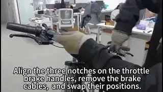 Swap the left and right brakes of the ebike