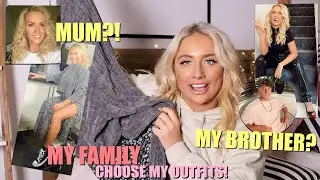 I let my FAMILY choose my OUTFITS!! ad | Saffron Barker