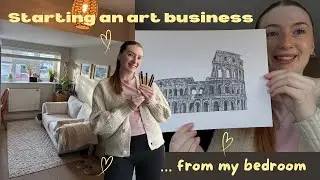 Starting my art business from my bedroom✨- episode 1- about me and my small illustration business ✍🏻