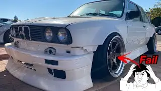 Установка 18-дюймовых дисков на BMW E30 оказалась намного сложнее, чем я думал.