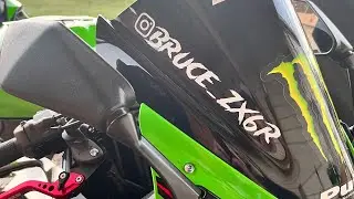 Making a short ride with my new shorty levers on my 2022 Ninja zx6r KRT.