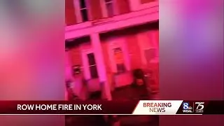 Row home fire in York