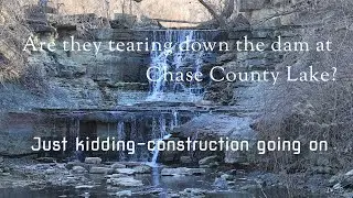 Cedar Point mill and Chase County Lake January afternoon 2026