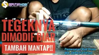 Wrapping Finis Joran Tegek Oregon Silincah Menggunakan RESIN  ( Rod Dryer 200K Free Ongkir )