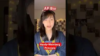 AP Bio Unit 7, Part 11: Hardy-Weinberg Principle 🦍#apbiology #apbio #biology #evolution #science