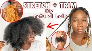 AFRICAN THREADING 4B/4C NATURAL HAIR + My Annual Trim For Hair Growth & Retention