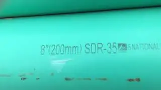 National SDR-25 8 Inch (200 mm) Gravity PVC Sewer Pipe