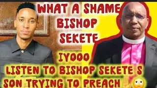 BISHOP SEKETES SON EMBARRASSES HIS DAD ON THE PULPIT YOO WHAT A SHAME😳