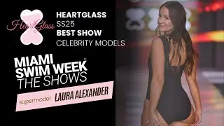 Laura Alexander @firstnamelaura Models HeartGlass Miami Swim Week 2024