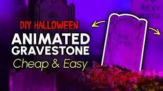 DIY Animated Gravestone - Cheap & Easy Halloween Prop