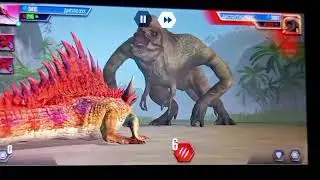 Jurassic World: The Game Dimetrocarnus, Spinotasuchus and Diplosuchus VS Distortus Rex! 🦖🦕