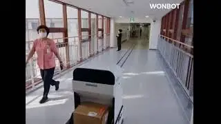 WONBOT Hospital Service Robot Autonomous Follow Me Robot