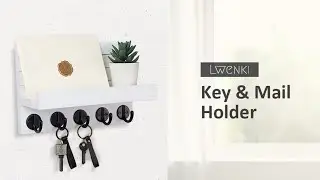 Paulownia Wood Key Holder with Shelf Review | Stylish Wall-Mounted Key & Mail Organizer