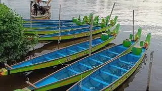Siak Serindit Boat Race 2023 di Tepian Bandar Sungai Jantan Siak ramai disaksikan warga