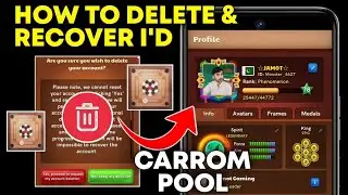 CARROM POOL : HOW TO DELETE & RECOVER GAME ACCOUNT | FULL DETAILS | JAMOT GAMING