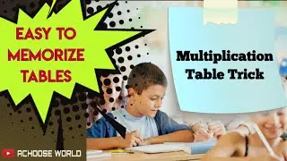 Multiplication Table Trick || Times Table Trick || Easy To Memorize Multiplication table