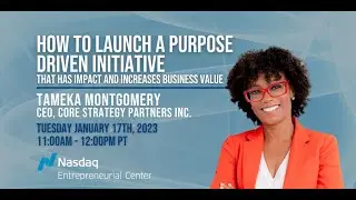 How to Launch a Purpose Driven Initiative with Tameka Montgomery and Paloma Vidgen