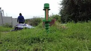 Corkscrew Ground Spike for Washing Lines - How to Use in Your Garden