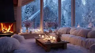 Minimal Piano by the Fireplace | Calm Winter Ambience ❄️🔥