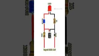 LED flasher | 220V AC LED blinker circuit #shorts #diy #viral