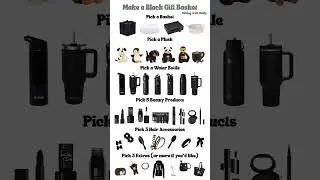 Make A Black Gift Basket #gift #gifting #giftinspiration #giftchoice