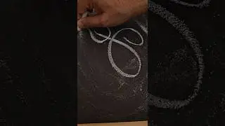 Alphabet I #alphabet #calligraphyartist #chalklettering