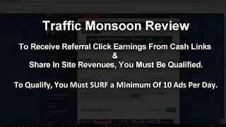 Traffic Monsoon Review How to surf 10 ads per day