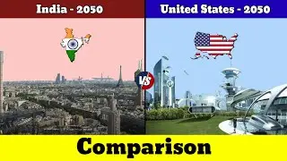 Индия 2050 против США 2050 | США 2050 против Индии 2050 | Сравнение | Data Duck 2.o