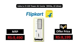 Usha Lx Ct 223 Tower Air Cooler  (White, 22 Litres)