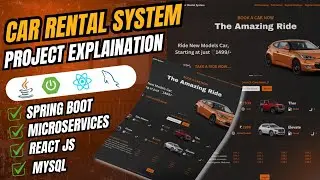 Car Rental System Project in Spring Boot Microservices + React JS + MySQL | Vehicle Rental System