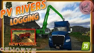 PV Rivers Logging & Onion Field Setup  FS25 Gameplay  Land Expansion & Forestry Sim #shorts