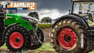 LS19 FarmerTown 2 #47: TRAKTOR abgeschleppt im Regen | LANDWIRTSCHAFTS SIMULATOR 19