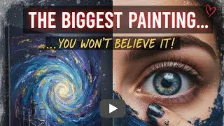 Biggest painting ever ❤️ unbelievable 