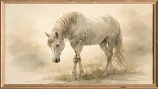 Framed Horse Oil Painting in 4K With Music  | Relaxing Frame TV Art for Samsung 4K Ultra HD
