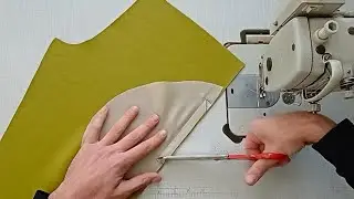 Unique and important information when sewing a trouser pocket