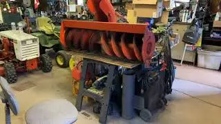 Tremclad clear gloss paint applied to the Case snowthrower #tremclad #case