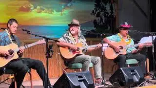 George Kahumoku, Ken Emerson, Shem Kahawaii at Maui's Slack Key Show