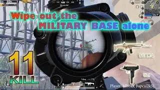 #3 Wipe out the MILITARY BASE alone | MBox Gaming | Solo vs Squad | 11 Kill | PUBG Mobile PC