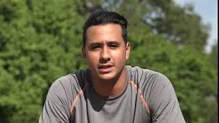 Serious Athletic Hispanic Adult Male Talking