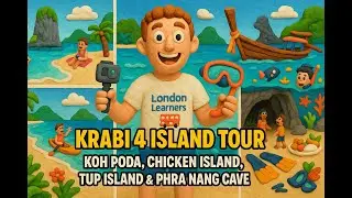 London Learners to the 4 Islands Boat Tour including Snorkelling In Krabi, Thailand in 2k.