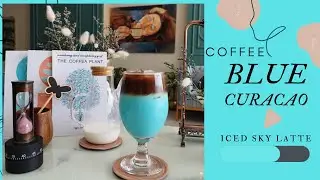 Ice Blue Latte | Blue Curacao Latte | Brista Traning | How to make ice blue latte | Blue iced latte