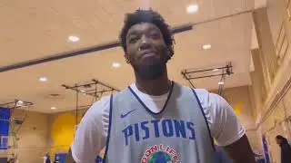 James Wiseman first practice at Detroit Piston, here's what he said 👀