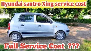 Hyundai Santro xing Service Cost at 72000 Km.