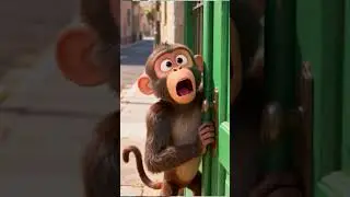 🐒 Розыгрыш обезьяны оборачивается против неё &mdash; Белый кот получает сладкую награду! 🍦😹 #смешно #ко...
